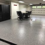 Epoxy floor in garage 2_Credit River custom garage floor epoxy floor coating installed by Millz House in Credit River_Artisan Home Tour