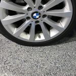 Random Chip Garage Floor Coating epoxy floor coating garage floor by Millz House/American Garage Solutions_Random Chip