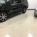 Sand Beige With Random Chip Minnetrista Minnetrista Garage Floor epoxy floor coating in Sand Beige With Random Chip by Millz House