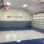 Indoor Basketball Court Garage indoor basketball court with Millz House epoxy floor coating