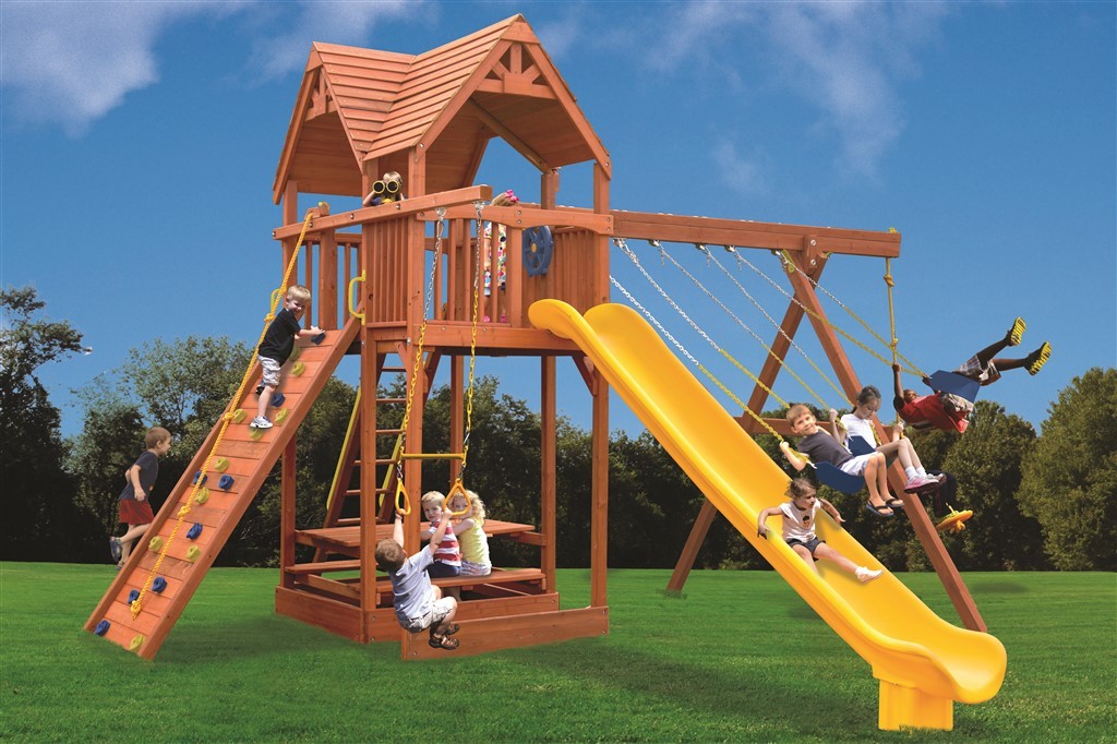 2017 Extreme Fort Swing Set Playground One Extreme Fort Swing Set