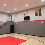 Eden Prairie Indoor Game Court_SnapSports Revolution Tuffshield Light Maple and Red athletic tiles