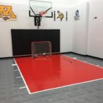 2018 BATC Fall Parade of Homes #129 Indoor Game Court installed by Millz House with SnapSports Athletic Tiles