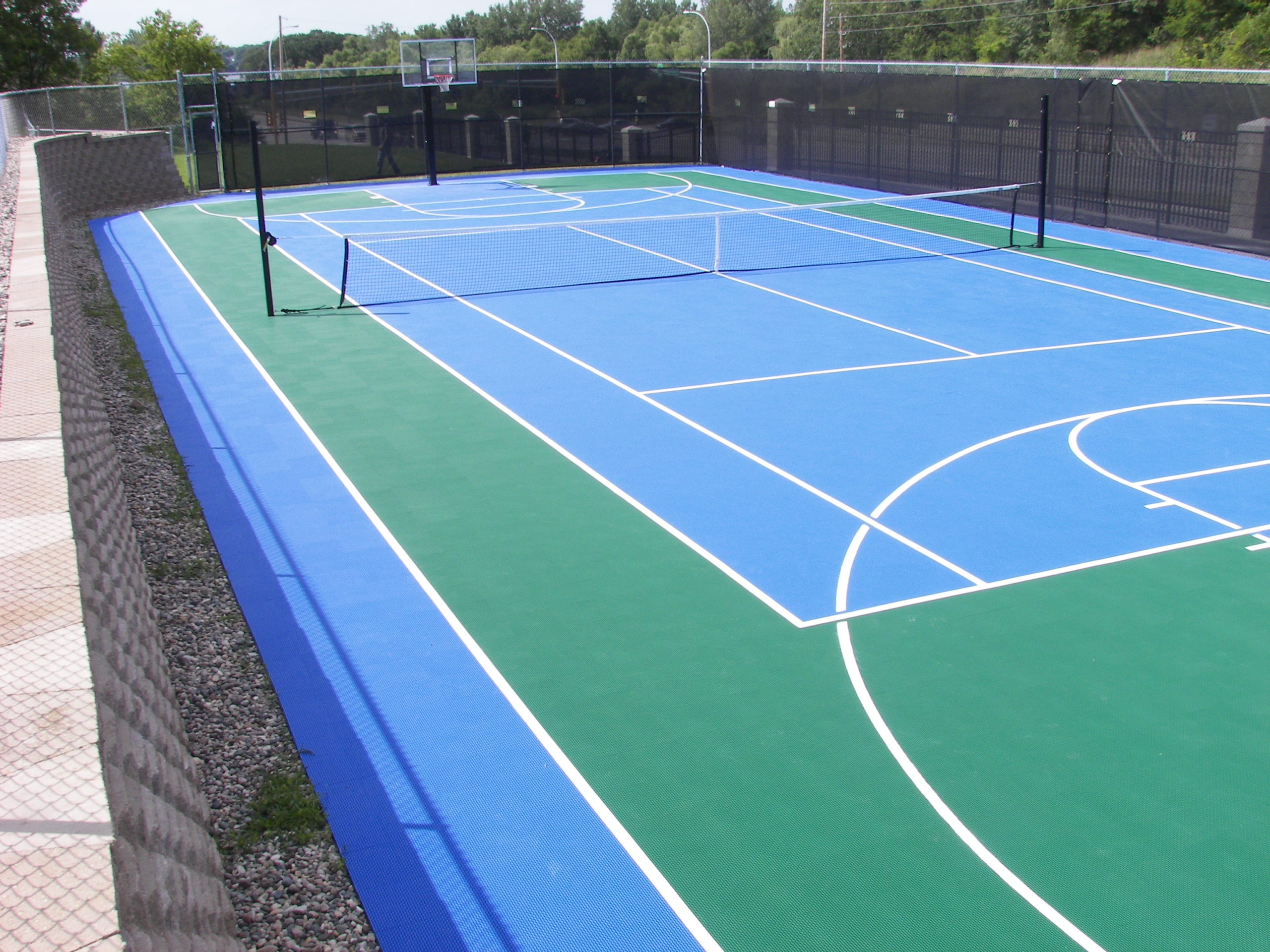 Outdoor Basketball Courts Game Courts Millz House SnapSports MN