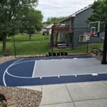 18' x 26' basketball court featuring SnapSports Duracourt athletic tiles