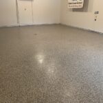 Full flake garage floor coating in Einstein
